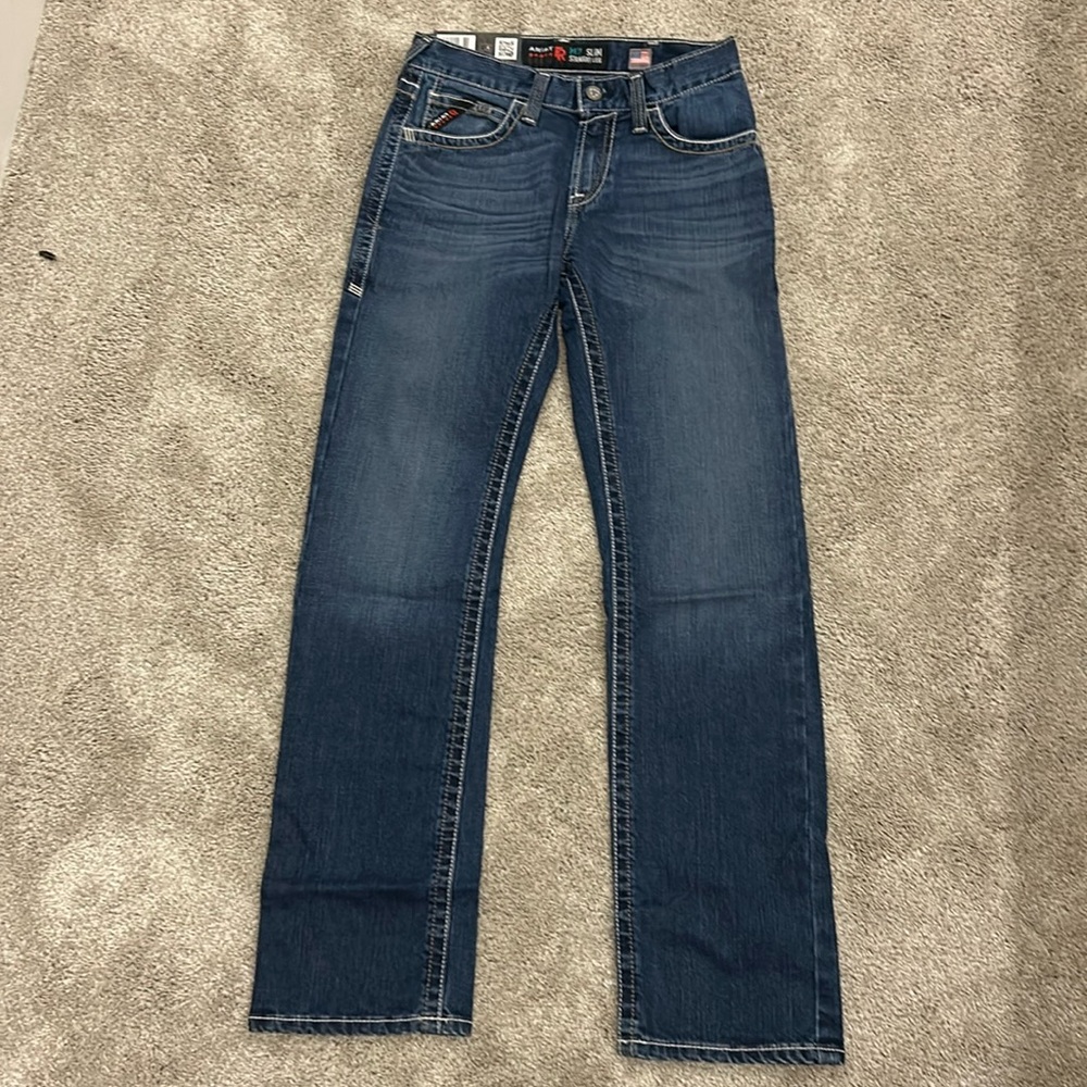 M7 slim fit straight leg ariat work jeans